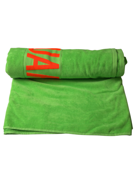 Other Chic Green Cotton Beach Towel 260,00 € 8032674654472 | Planet-Deluxe