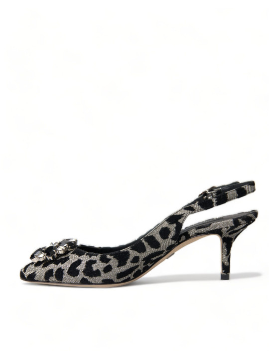 Pumps Crystal Leopard Slingback Heels Pumps 1.670,00 € 8054319442190 | Planet-Deluxe