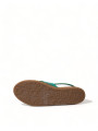 Sandals Elegant Green Espadrille Platform Sandals 1.300,00 € 8057155849314 | Planet-Deluxe