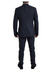 Blazers Elegant Blue &amp Black Martini Slim Fit Suit 5.940,00 € 8054319625432 | Planet-Deluxe