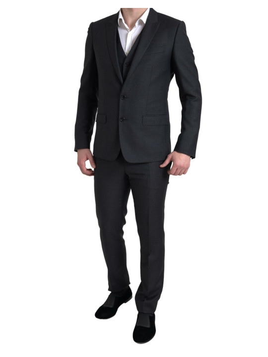 Suits Elegant Black Martini Slim Fit 3-Piece Suit 5.680,00 € 8058091695584 | Planet-Deluxe