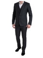 Suits Elegant Black Martini Slim Fit 3-Piece Suit 5.680,00 € 8058091695584 | Planet-Deluxe
