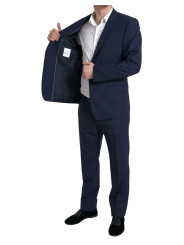 Suits Elegant Blue Martini Slim Fit Two-Piece Suit 3.900,00 € 8058091550715 | Planet-Deluxe
