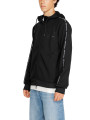 Schwarzer EA7 Kapuzenpullover mit Reißverschluss