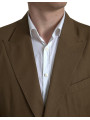 Suits Elegant Brown Silk Blend Taormina Suit 6.270,00 € 8054802262595 | Planet-Deluxe