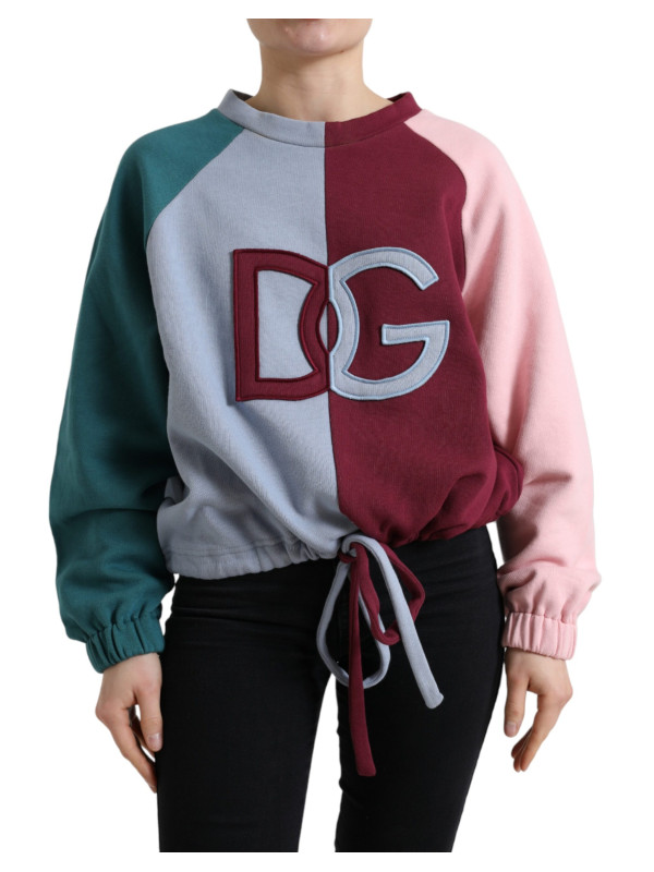 Sweaters Elegant Multicolor Crew Neck Cotton Sweater 1.840,00 € 8057142382978 | Planet-Deluxe