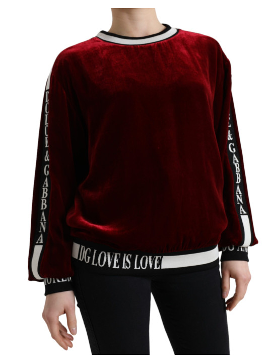 Sweaters Elegant Bordeaux Silk-Blend Sweater 2.750,00 € 8054802711208 | Planet-Deluxe