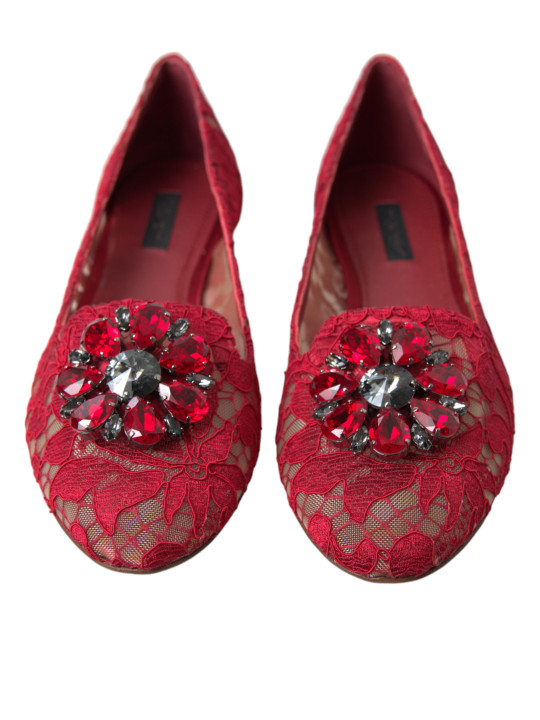 Flat Shoes Elegant Floral Lace Vally Flats 1.820,00 € 8058696077495 | Planet-Deluxe