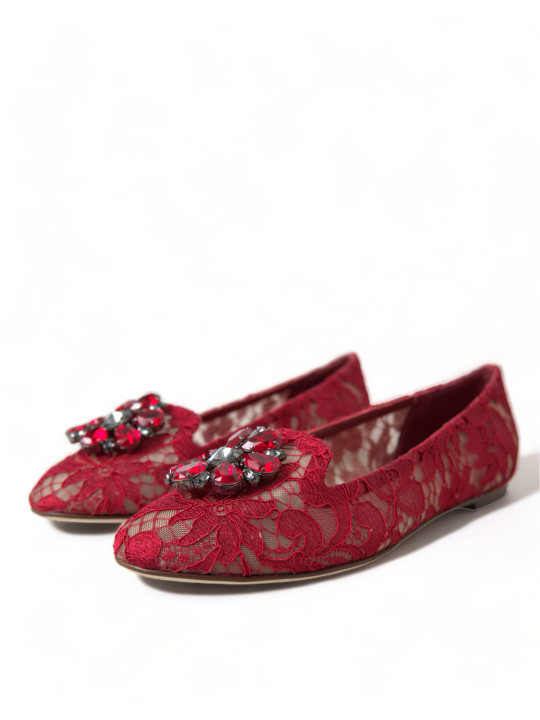 Flat Shoes Elegant Floral Lace Vally Flats 1.820,00 € 8058696077495 | Planet-Deluxe