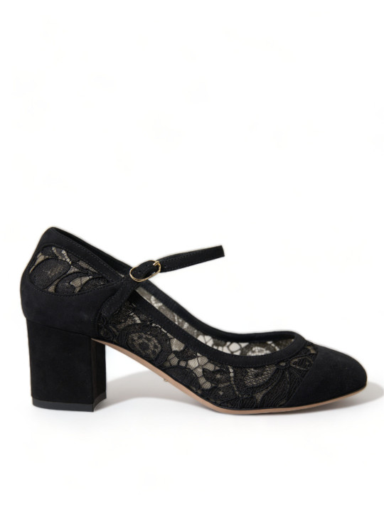 Pumps Elegant Suede Mary Jane Lace Heels 1.600,00 € 8051124012273 | Planet-Deluxe