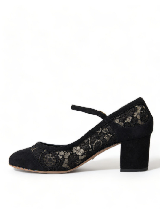 Pumps Elegant Suede Mary Jane Lace Heels 1.600,00 € 8051124012273 | Planet-Deluxe