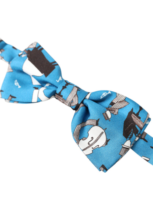 Ties & Bowties Elegant Silk Blue Jazz Club Bow Tie 190,00 € 8050249421960 | Planet-Deluxe