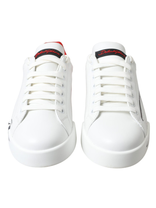 Sneakers Chic Red and White Leather Sneakers 1.660,00 € 8054319102278 | Planet-Deluxe