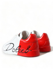 Sneakers Chic Red and White Leather Sneakers 1.660,00 € 8054319102278 | Planet-Deluxe