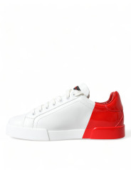 Sneakers Chic Red and White Leather Sneakers 1.660,00 € 8054319102278 | Planet-Deluxe