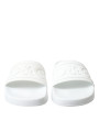 Sandals Elegant White Logo Slides 1.090,00 € 8054802598496 | Planet-Deluxe