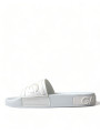 Sandals Elegant White Logo Slides 1.090,00 € 8054802598496 | Planet-Deluxe