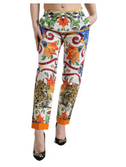 Jeans & Pants Majolica Print Tapered Cotton Pants 1.320,00 € 8051124705403 | Planet-Deluxe