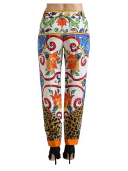 Jeans & Pants Majolica Print Tapered Cotton Pants 1.320,00 € 8051124705403 | Planet-Deluxe