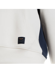 Weißes Sweatshirt mit Markenlogo-Detail