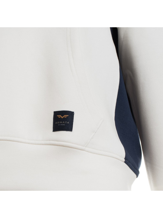Weißes Sweatshirt mit Markenlogo-Detail