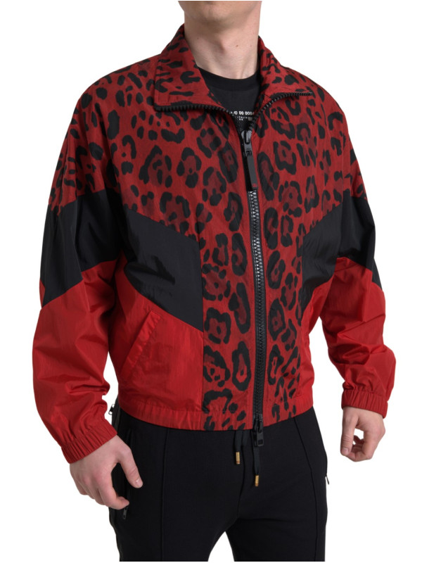 Jackets Red Leopard Zip Sweater Jacket 2.380,00 € 8052145169083 | Planet-Deluxe