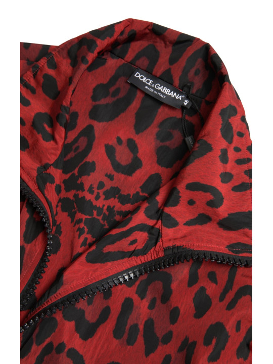 Jackets Red Leopard Zip Sweater Jacket 2.380,00 € 8052145169083 | Planet-Deluxe