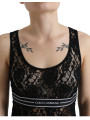 Tops & T-Shirts Elegant Lace Tank Top with Logo Stripe 1.090,00 € 8054802162680 | Planet-Deluxe
