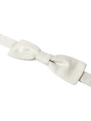 Ties & Bowties Elegant Ivory Silk Bow Tie 170,00 € 8058301889659 | Planet-Deluxe