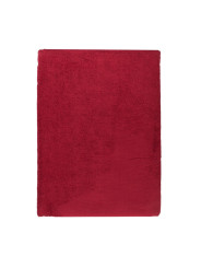 Rotes, weiches Baumwolltuch zum Abtrocknen