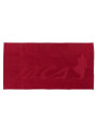 Rotes MCS Badetuch weiches Material