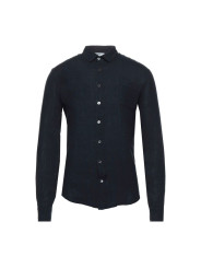 Shirts Midnight Blue Linen Shirt - Italian Craftsmanship 320,00 € 8100002620212 | Planet-Deluxe