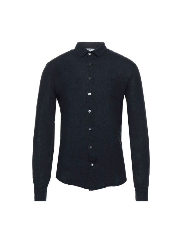 Shirts Midnight Blue Linen Shirt - Italian Craftsmanship 320,00 € 8100002620212 | Planet-Deluxe