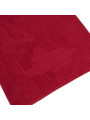 Rotes, glattes Badetuch Material Stück