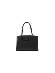 Handbags Chic Ebony Tote with Silver Logo Accent 210,00 € 8051978404200 | Planet-Deluxe