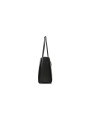 Handbags Chic Ebony Tote with Silver Logo Accent 210,00 € 8051978404200 | Planet-Deluxe