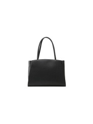 Handbags Chic Ebony Tote with Silver Logo Accent 210,00 € 8051978404200 | Planet-Deluxe