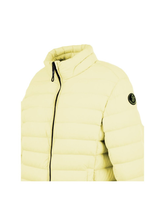Jackets & Coats Chic Yellow Nylon Down Jacket 440,00 € 8056182568618 | Planet-Deluxe