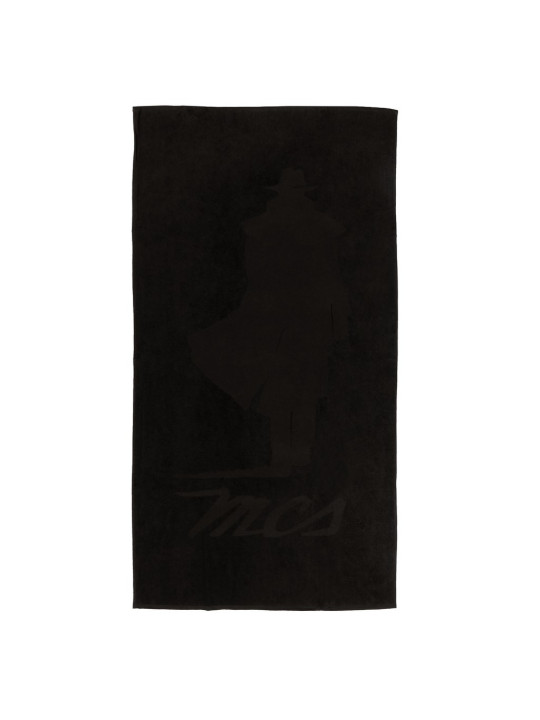 Schwarzes, einfaches Stirnband mit Logo