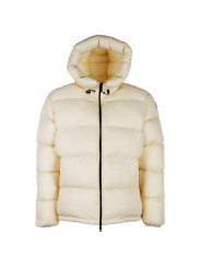 Jackets & Coats Elegant Cream Puffer Jacket 760,00 € 8056182568359 | Planet-Deluxe