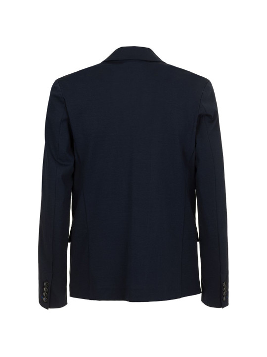 Blazers Chic Solid Blue Light Cotton Jacket 360,00 € 8060834857661 | Planet-Deluxe