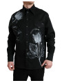 Shirts Elegant Floral Print Dress Shirt 2.200,00 € 8054802817887 | Planet-Deluxe