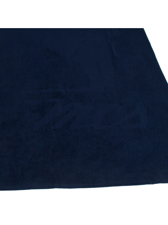 Navyblaue glatte Badetuch