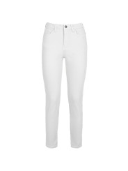 Jeans & Pants Chic White Cotton Blend Trousers for Women 190,00 € 8060834852253 | Planet-Deluxe