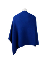Jackets & Coats Elegant Cashmere V-Neck Poncho in Blue 200,00 € 8050246667705 | Planet-Deluxe