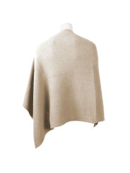 Jackets & Coats Chic V-Neck Cashmere Poncho in Beige 200,00 € 8050246667729 | Planet-Deluxe