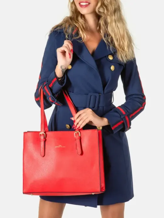 "Twig Schultertaschen im Sale | Twig Shelley Rot Kunstleder Schultertasche Damen online kaufen"|Planet-Deluxe