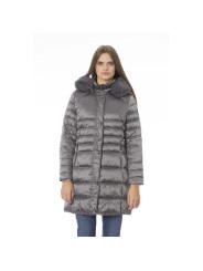 Jackets & Coats Elegant Gray Down Jacket for Sophisticated Warmth 770,00 € 2000051565822 | Planet-Deluxe