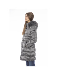 Jackets & Coats Elegant Gray Down Jacket for Sophisticated Warmth 770,00 € 2000051565822 | Planet-Deluxe