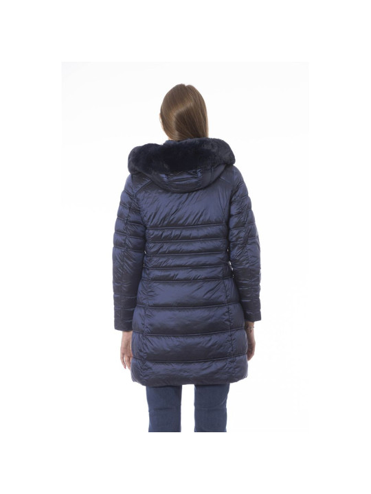 Jackets & Coats Elegant Light Blue Long Down Jacket 770,00 € 2000051565624 | Planet-Deluxe